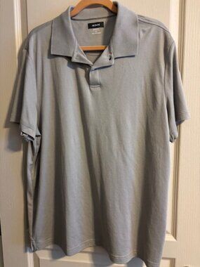 Alfani Men's XXL Taupe Polo Stretch Knit Collared Short Sleeve